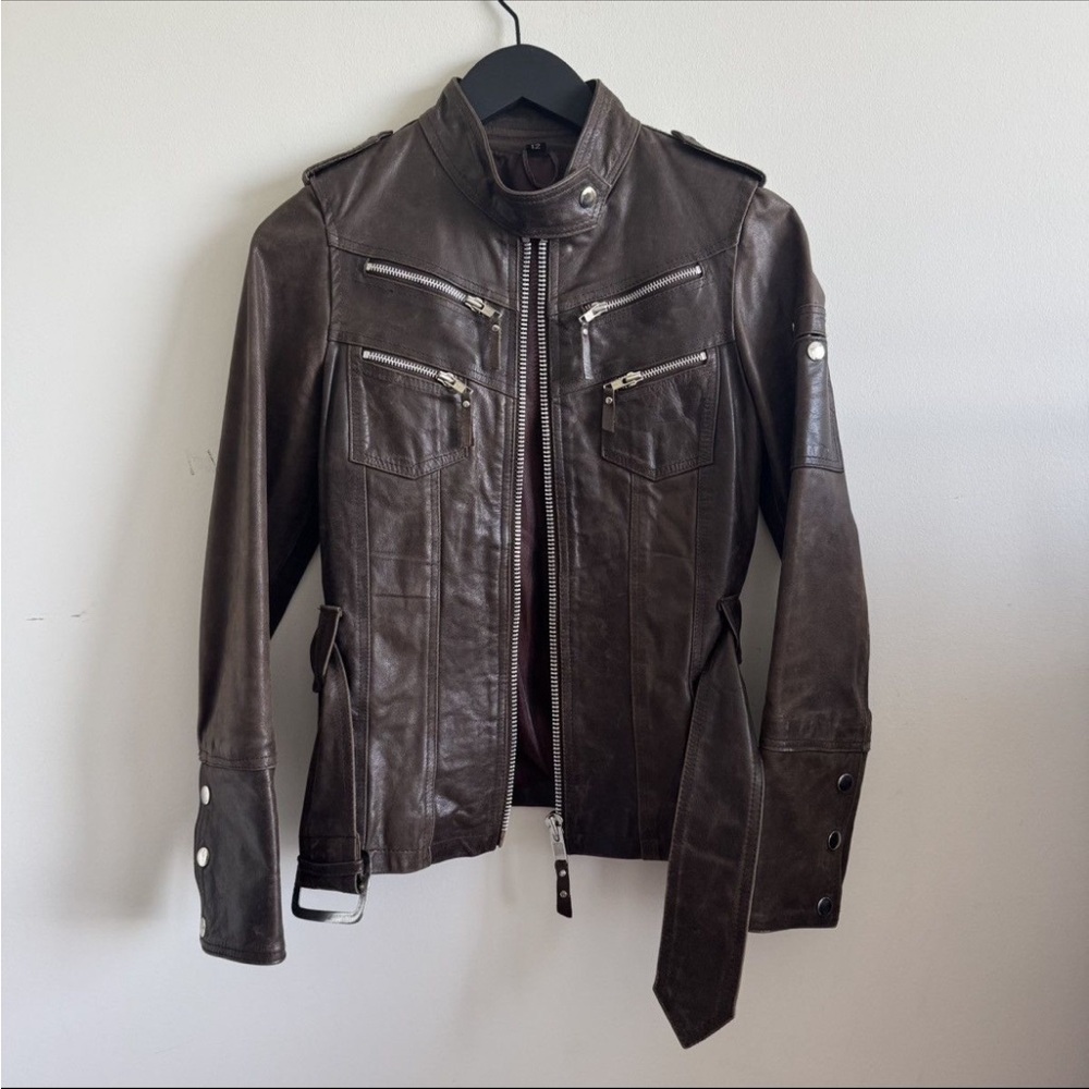 Casablanca SAMPLE Leather Moto Jacket
